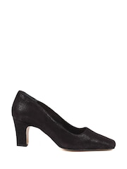 Pavers Van Dal Pointed Toe Leather Black Court Shoes - Image 1 of 5