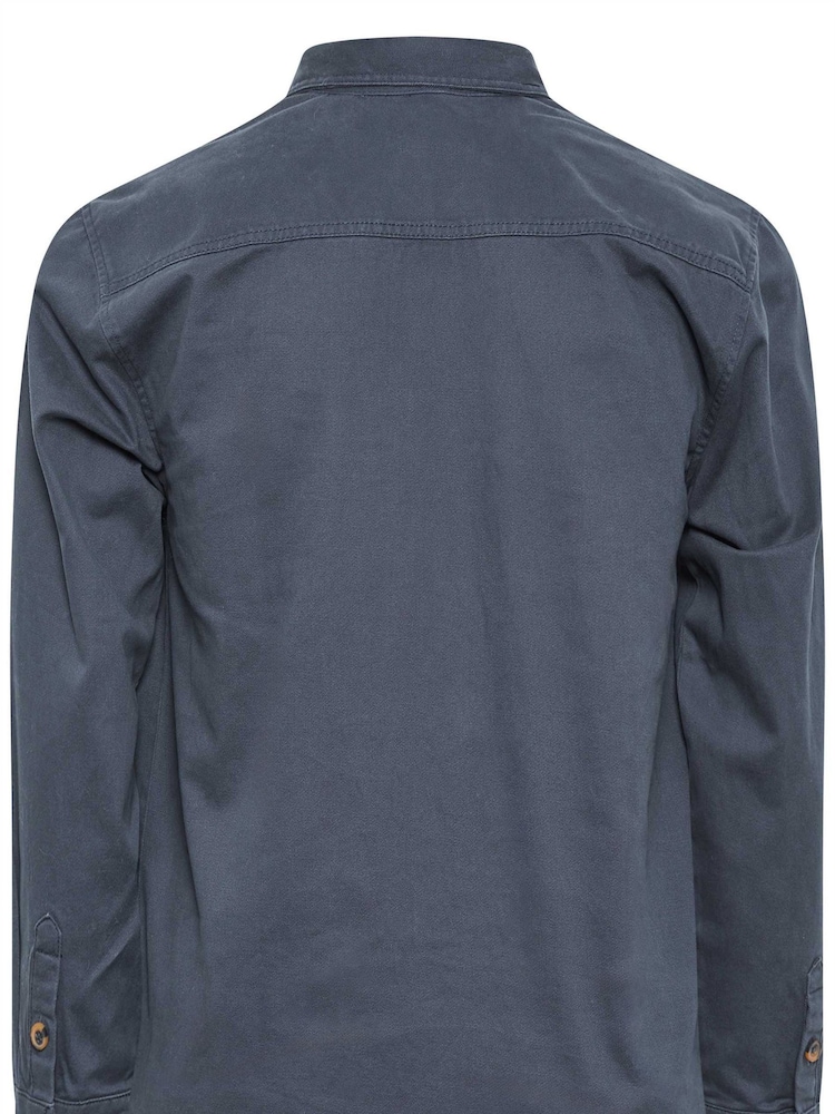 BadRhino Big & Tall Blue Cotton Twill 100% Cotton Overshirt - Image 3 of 3