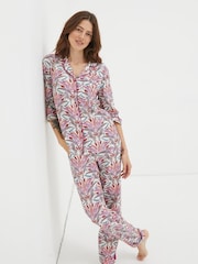 FatFace Zebra Multi Pyjamas Shirt - Image 1 of 6