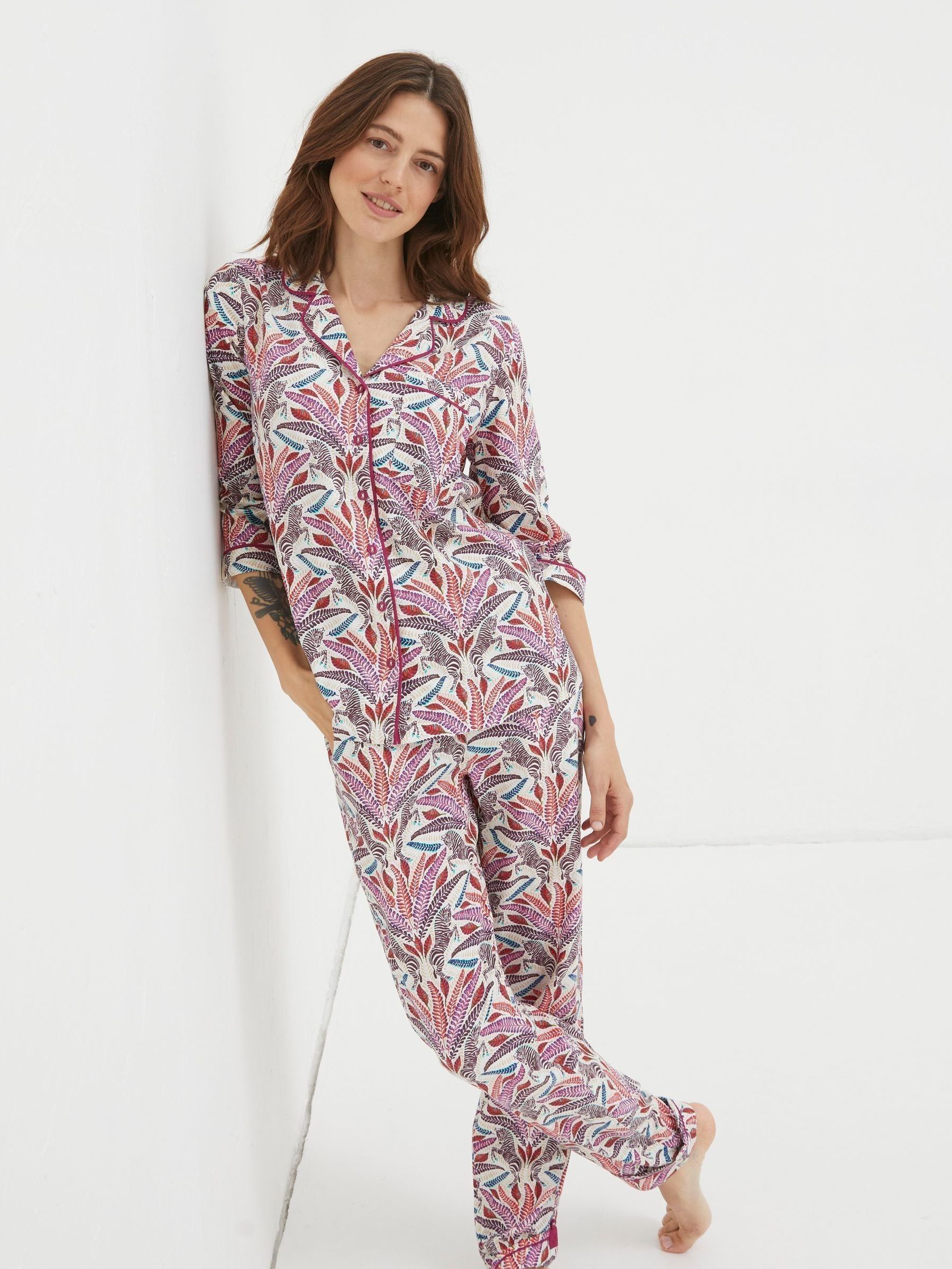 Fat Face Fatface Zebra Multi Pyjamas Shirt