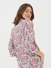 FatFace Zebra Multi Pyjamas Shirt - Image 2 of 6
