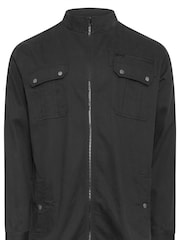 BadRhino Big & Tall Black Black Zip Up 100% Cotton Jacket - Image 2 of 3