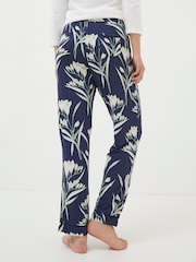 FatFace Blue Eva Spring Blooms Jersey Pyjamas - Image 3 of 5