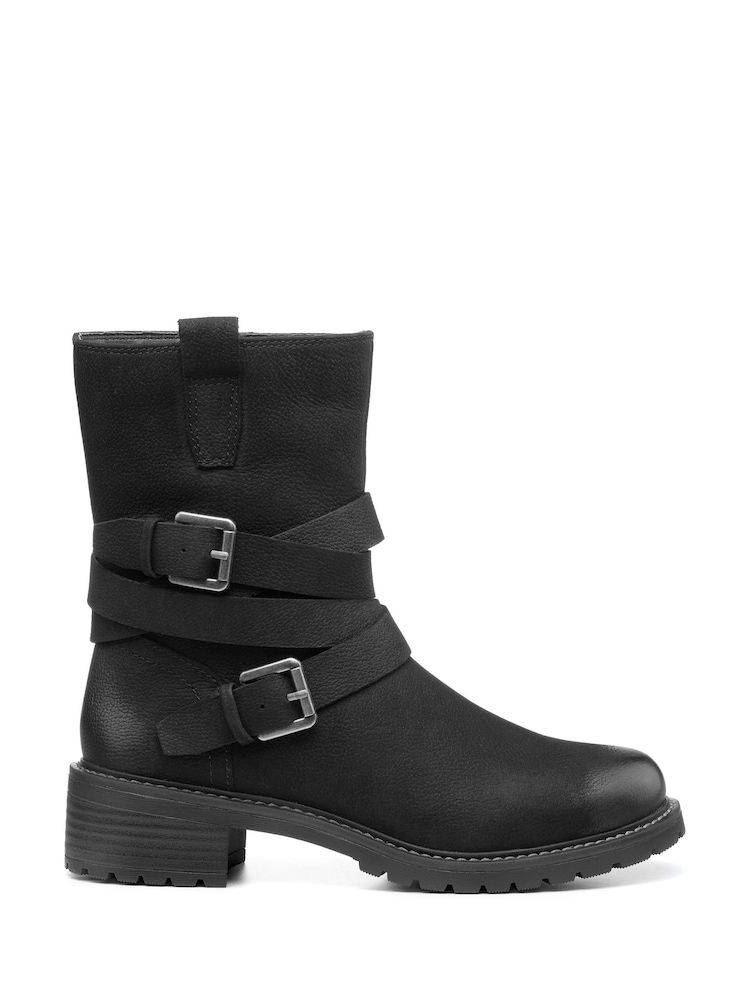 Hotter Black Blair Zip Fastening Boots - Image 1 of 4