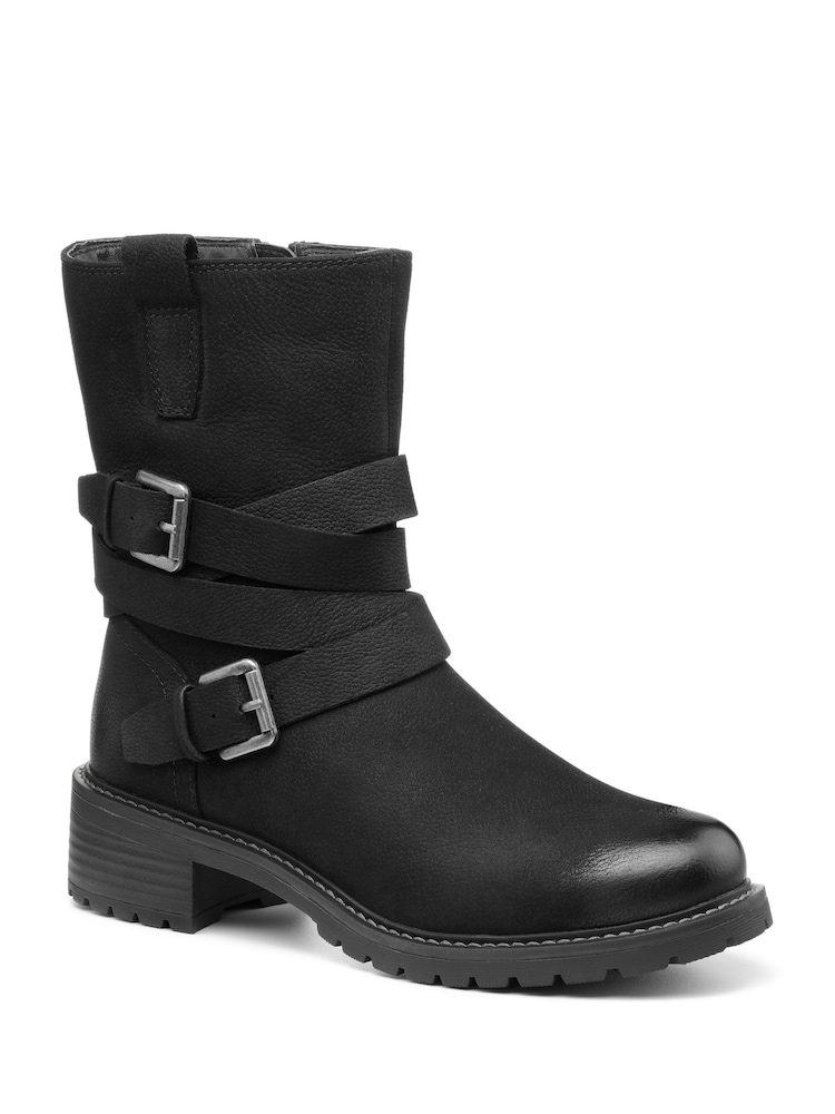 Hotter Black Blair Zip Fastening Boots - Image 2 of 4