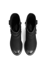 Hotter Black Blair Zip Fastening Boots - Image 3 of 4