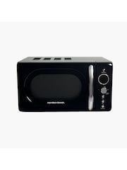 Hamilton Beach Black 20 Litre Retro Microwave - Image 1 of 2