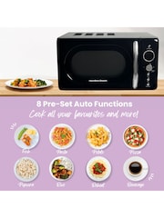 Hamilton Beach Black 20 Litre Retro Microwave - Image 3 of 4