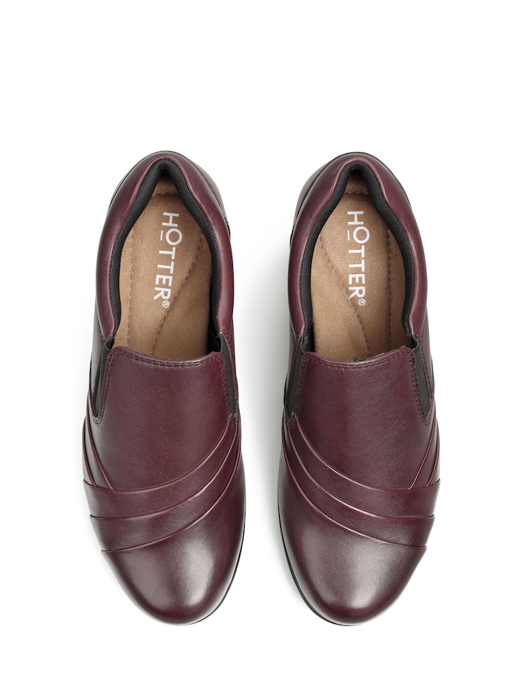 Hotter Red Beatrix Slip-On Regular Fit Shoes - Image 4 of 4
