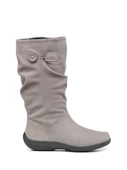 Hotter Grey Regular Fit Derrymore II Zip-Fastening Boots - Image 1 of 4