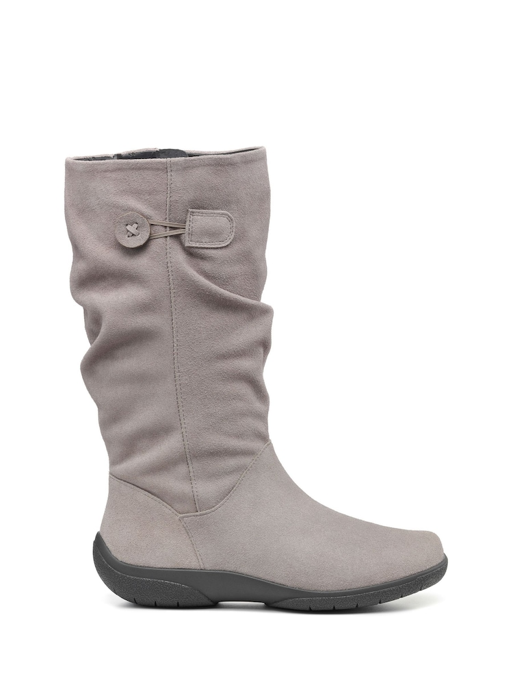 Hotter Grey Regular Fit Derrymore II Zip-Fastening Boots - Image 1 of 4