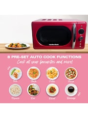 Hamilton Beach Red 20 Litre Retro Microwave - Image 2 of 4