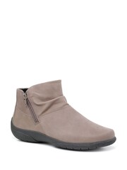 Hotter Grey Regular Fit Murmur Zip-Fastening Boots - Image 2 of 4