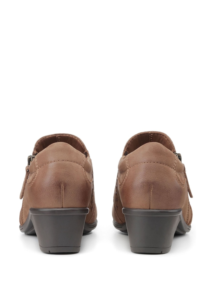 Hotter Brown Darcy Slip-On/Zip Regular Fit Shoes - Image 4 of 4