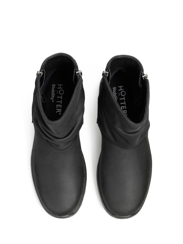 Hotter Black Wide Fit Terrain GTX Zip-Fastening Boots - Image 4 of 4