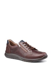 Hotter Brown Finn Lace-Up/Zip Regular Fit Shoes - Image 2 of 4