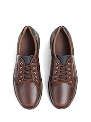 Hotter Brown Finn Lace-Up/Zip Regular Fit Shoes - Image 4 of 4