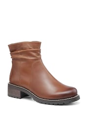 Hotter Brown Chrom Brooke Zip Fastening Regular Fit Boots - Image 2 of 4