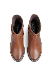 Hotter Brown Chrom Brooke Zip Fastening Regular Fit Boots - Image 4 of 4
