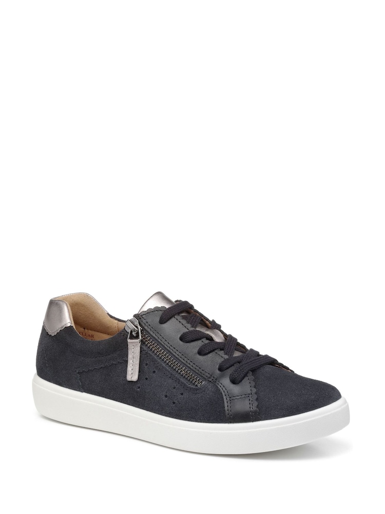 Hotter Grey Regular Fit Stellar Lace-Up/Zip Shoes - Image 2 of 4