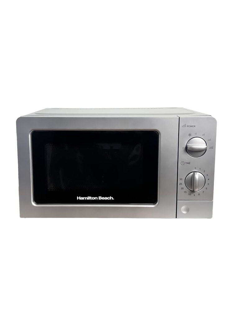Hamilton Beach Silver 20 Litre Microwave With Glass Door - Image 1 of 4