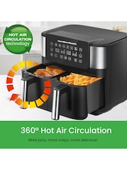 Hamilton Beach Black HealthyCook 8L Dual Air Fryer - Image 2 of 4