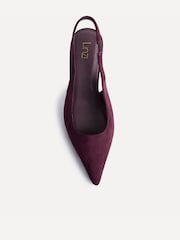 Linzi Red Highlight Stiletto Court Heels - Image 4 of 5