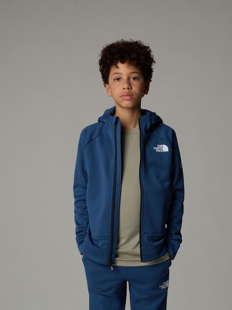 The North Face Blue Boys Mountain Athletics Full Zip Hoodie - Image 4 of 4