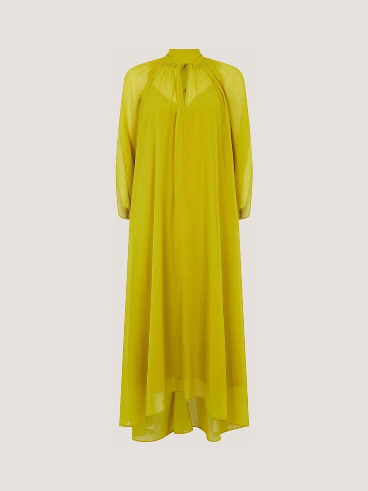 Monsoon Green Amelia Scarf Neck Cape Midi Dress - Image 5 of 5 Monsoon Green Amelia Scarf Neck Cape Midi Dress - Image 5 of 5