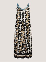 Monsoon Leila Woodblock Print Culotte Jumpsuit - Bild 5 von 5