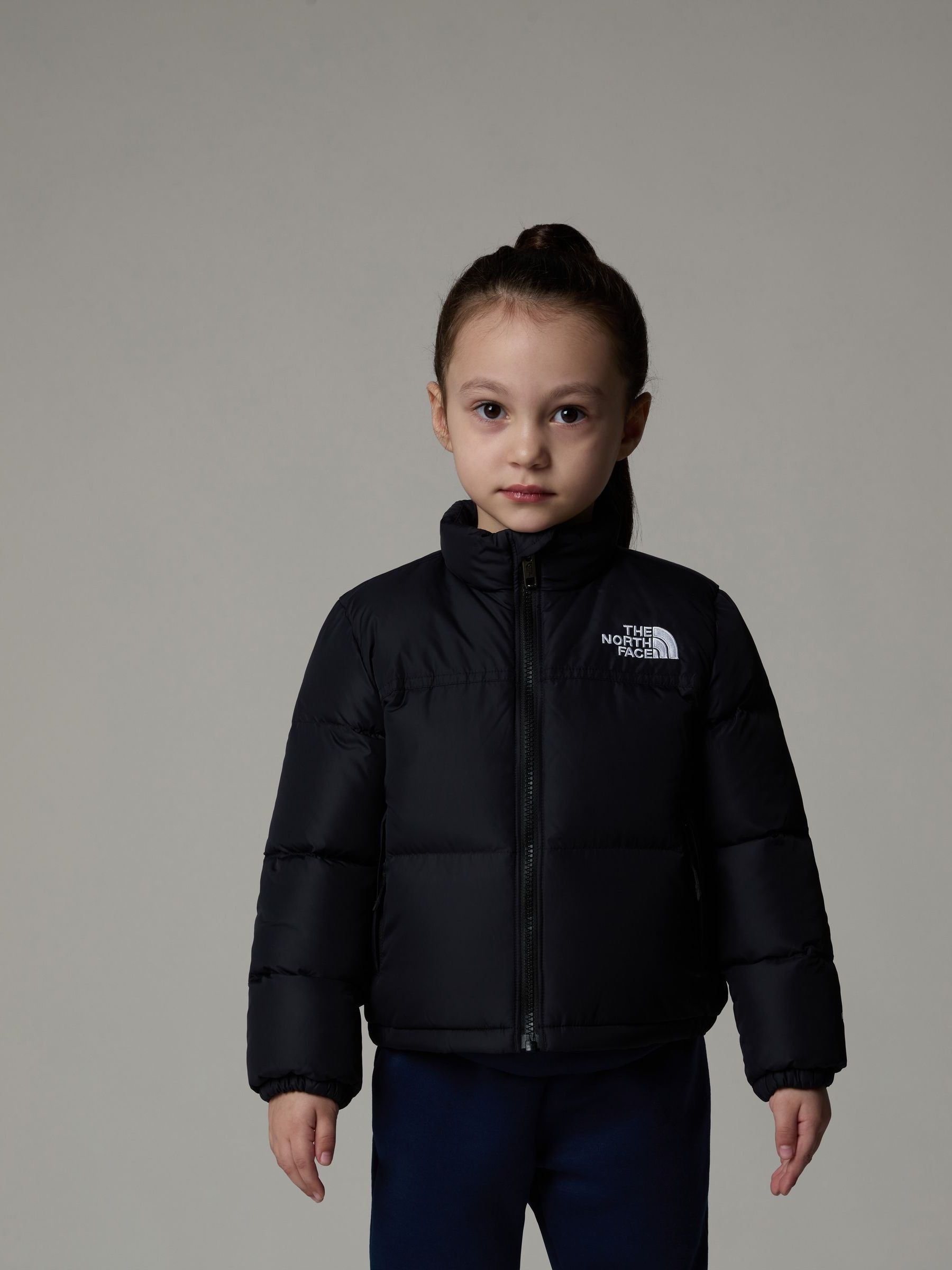 North face black puffer jacket junior clearance