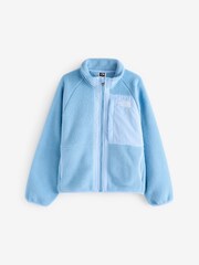 The North Face Blue Girls Yumiori Ful Zip Fleece Jacket - Image 5 of 5