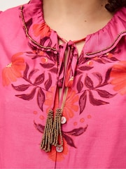 Monsoon Pink Koa Floral Print Blouse - Image 3 of 4