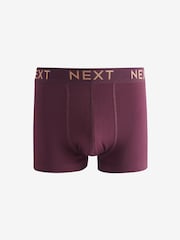 Rich Purple/Blue Gold Metallic Waistband 10 pack Hipster Boxers - Image 9 of 13