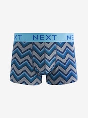 Grey Colour Pop Zig Zag Stripe Pattern 4 pack Hipsters - Image 5 of 7