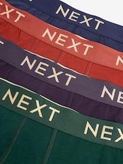 Blue/Green 4 pack Signature Hipster Boxers - Image 7 of 7