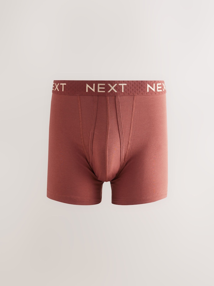 Blue/Neutral/Purple 10 pack A-Front Boxers - Image 2 of 14