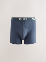 Blue/Neutral/Purple 10 pack A-Front Boxers - Image 4 of 14