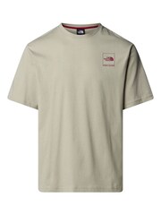 The North Face Grey Mens Coordinates Print 100% Cotton T-Shirt - Image 4 of 5