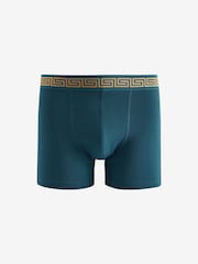 Rich Black/Purple/Blue Cotton Rich Boxers  4 Pack - Image 3 of 6