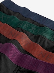 Black Bamboo Rich Colour Waistband Signature Trunk Boxers - Image 3 of 3