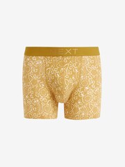 Blue Green Floral Pattern 4 pack Cotton Rich Trunk Boxers 4 Pack - Image 4 of 7