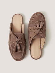 Monsoon Iris Suede Slip On Loafers - 圖片 1/2