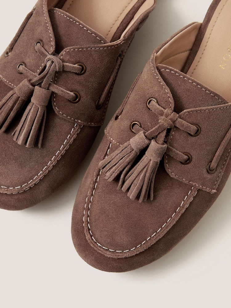 Monsoon Iris Suede Slip On Loafers - 圖片 2/2