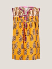 Monsoon Yellow Magdalena Sleeveless Paisley Top - Image 4 of 4