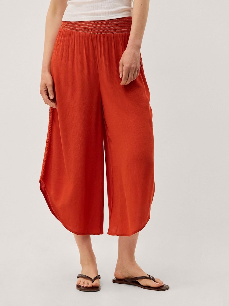 Monsoon Orange Theresa Culotte Trousers - Image 1 of 3 Monsoon Orange Theresa Culotte Trousers - Image 1 of 3