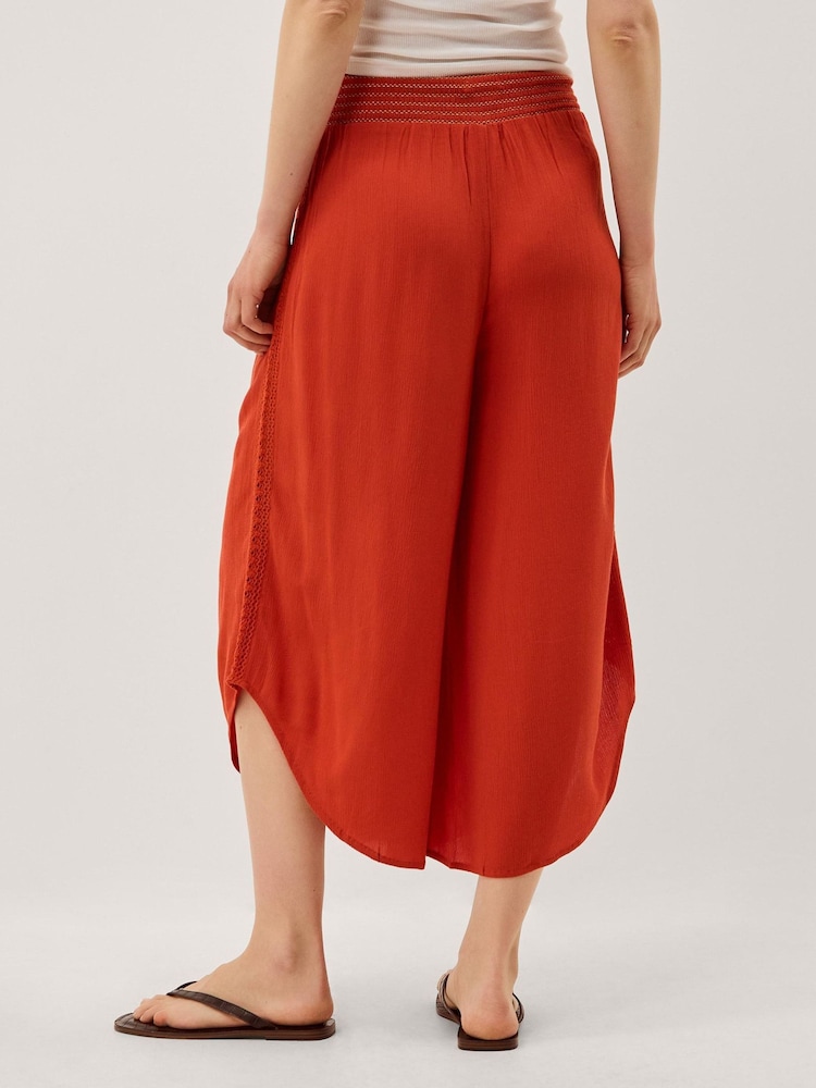 Monsoon Orange Theresa Culotte Trousers - Image 2 of 3 Monsoon Orange Theresa Culotte Trousers - Image 2 of 3