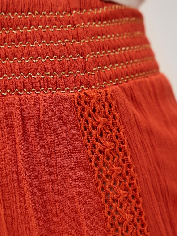 Monsoon Orange Theresa Culotte Trousers - Image 3 of 3 Monsoon Orange Theresa Culotte Trousers - Image 3 of 3