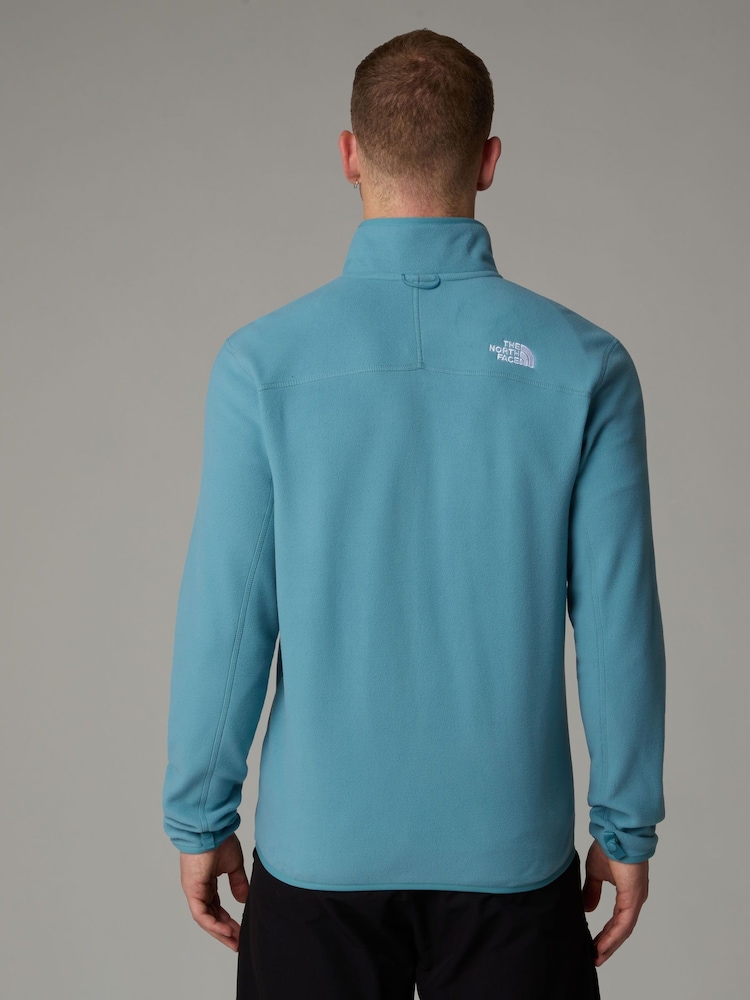 modra - Pulover iz flisa z zadrgo The North Face® Glacier - Slika 2 iz 6