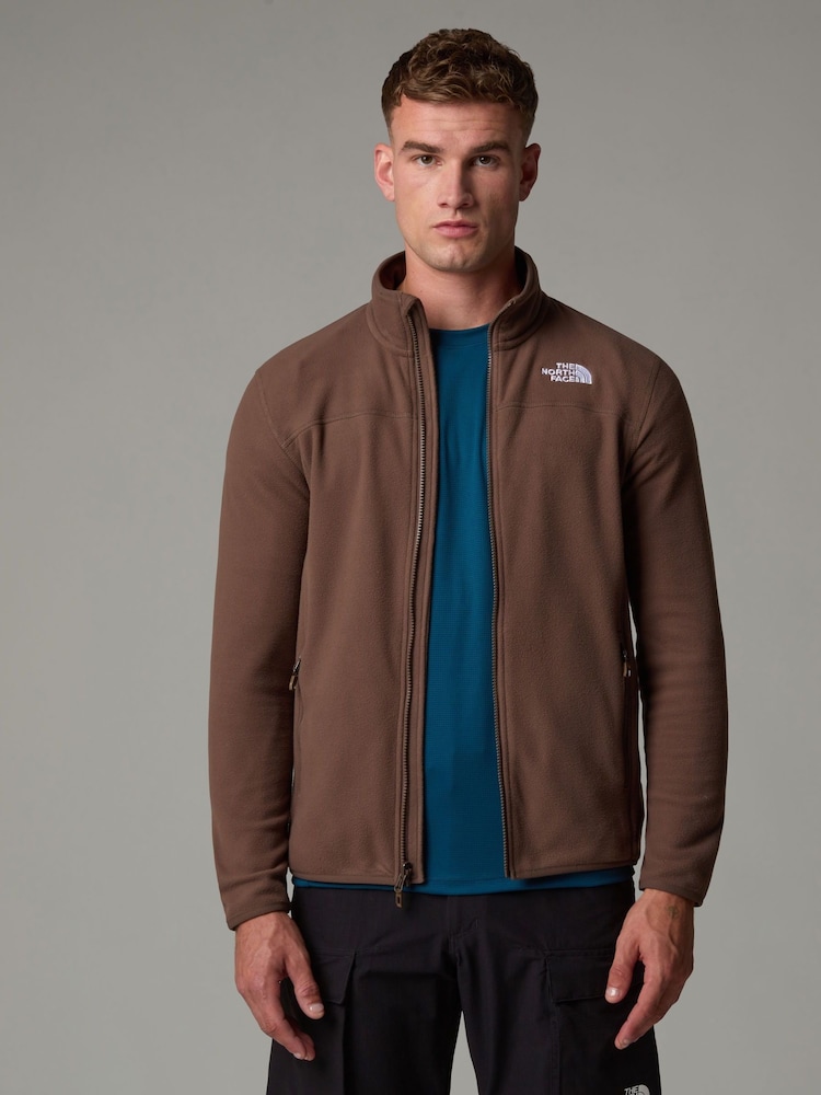 بني - سترة فليس بسحاب كامل Glacier من ‪The North Face®‬ - صورة 1 من 6